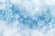 © Екатерина Савченко - Cover with snowflakes on a light, blurry background. Merry Christmas and Happy New Year. Winter holiday template, postcard, screensaver, banner, poster. Holiday concept.