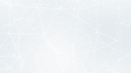 Poster - White wireframe abstract background animation