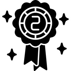 Sticker - Second Winner Badge Icon