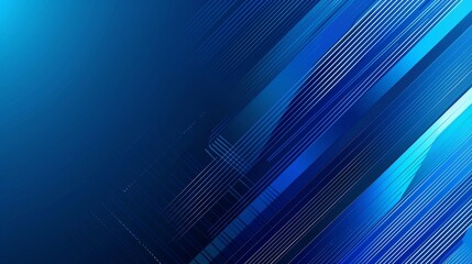 Wall Mural - Abstract blue gradient diagonal lines background. Modern simple blue dynamic lines creative design. Technology futuristic concept. Suit for poster, banner, flyer, brochure, presentation, Generative AI