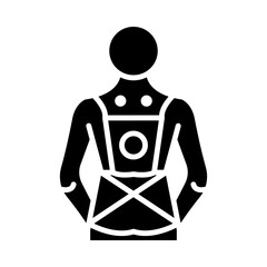 Wall Mural - Posture Correction glyph icon