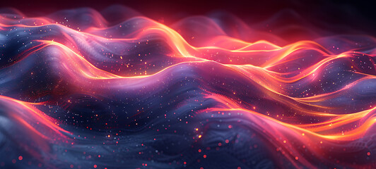 Abstract background with retro wave patterns