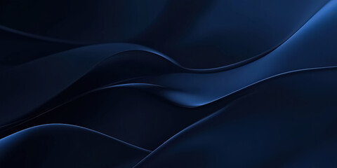 Leinwandbilder - Abstract blurred dark blue gradient background, design for landing page template 