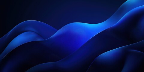 Leinwandbilder - Abstract blurred dark blue gradient background, design for landing page template 
