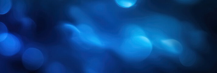 Leinwandbilder - Abstract dark blue blurred gradient background with soft, defocused edges. Smooth transitions between different shades of blue, creating a modern and sleek feel, perfect for technology-themed banners