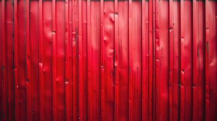 Poster - Red metal sheet wall texture background