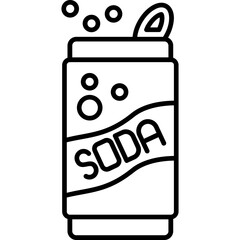 Wall Mural - Soda Icon