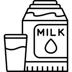 Wall Mural - Milk Icon