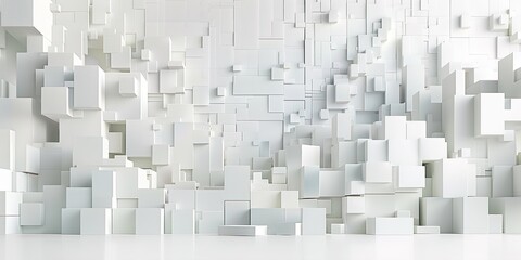 Wall Mural - abstract 3d cubes