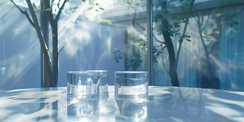 Wall Mural - glass of water