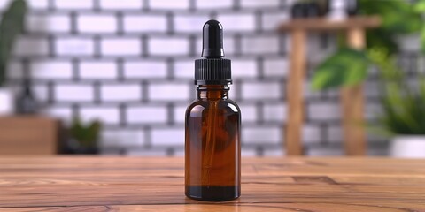 Canvas Print - bottle of beer on wooden table