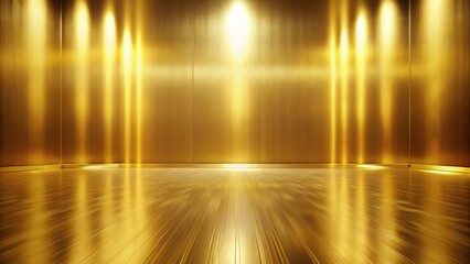 Poster - Shiny gold floor with luxurious metallic finish, luxury, elegant, shiny, metal, golden, floor, texture, surface