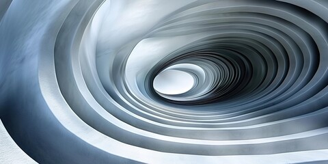 Wall Mural - abstract metal spiral background