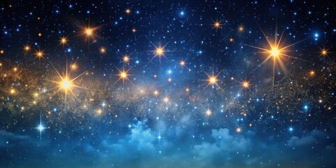 Wall Mural - starry night sky filled with shining stars in the galaxy, stars, galaxy, outer space, night, univers