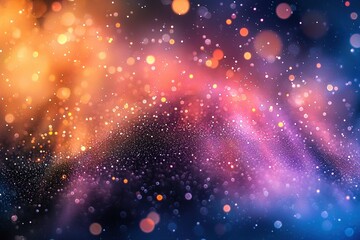 Wall Mural - Abstract space wallpaper.Nebula, colorful stars, galaxies in vast universe. Generative Ai