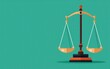 © patcharida - Scales of justice balanced with equality symbols, flat design illustration