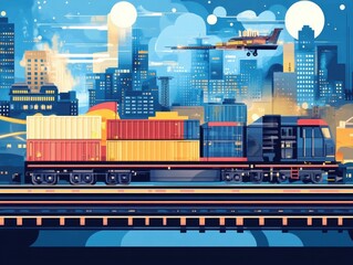Poster - Optimizing Global Logistics and Cross Border Freight Movement Through Innovative Solutions for Efficient Sustainable and Technologically Advanced Supply Chain Management