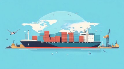 Poster - Comprehensive Global Logistics Solutions for Efficient International Freight Delivery