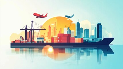Poster - Optimizing Global Logistics Network for Efficient Freight Cost Management Leveraging Technology and Strategies to Streamline Supply Chain and Reduce Worldwide Transportation Expenses