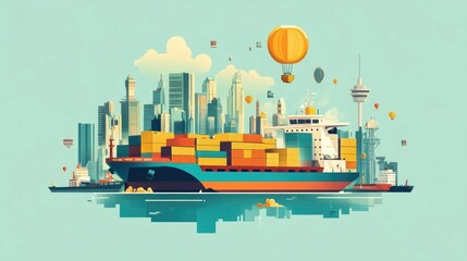 Poster - Streamlining Global Logistics for Emerging Market Freight Distribution Innovative Solutions for Efficient Supply Chain Management and Cargo Delivery