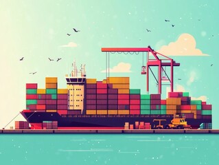 Poster - Automated Container Management at Modern Ports Optimizing Logistics Workflow for Efficient Supply Chain
