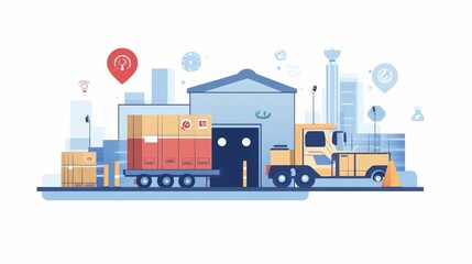 Poster - Automated Logistics System for Real Time Tracking and Optimized Supply Chain Management Streamlined Data Analytics Visualization and Connectivity for Efficient Delivery and Distribution