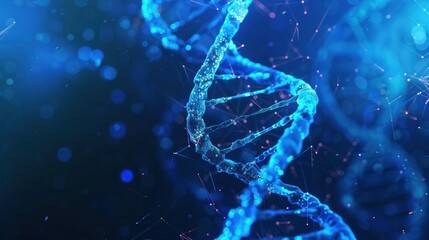 DNA gene background science helix cell genetic medical biotechnology biology bio. Technology gene DNA abstract molecule medicine blue 3D background