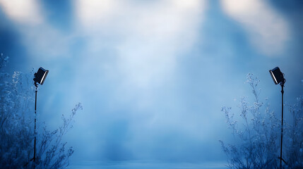 Poster - dreamy blue photography background