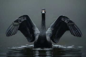 Wall Mural - Beautiful Black Swan