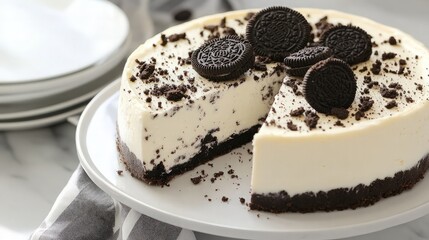 Wall Mural - Delicious Oreo Cheesecake