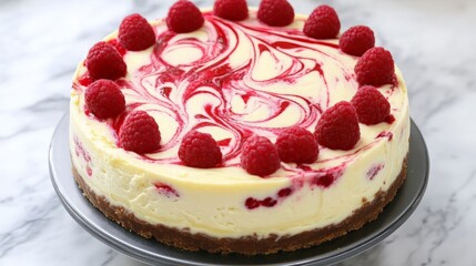 Wall Mural - Raspberry Swirl Cheesecake