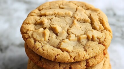 Wall Mural - Close up of Stacked Homemade Cookies