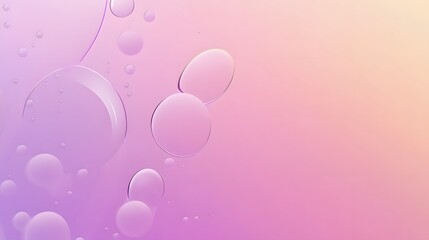 Poster - Abstract purple and pink background with oil drops.