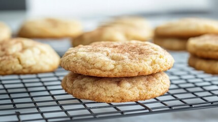 Wall Mural - Freshly Baked Sugar Cookies with Cinnamon