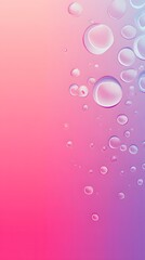 Poster - Water drops on a pink and purple gradient background.