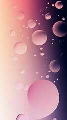 Poster - Abstract background of colorful bubbles on a gradient.