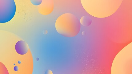 Poster - Abstract colorful background with gradient colors and circle shapes.