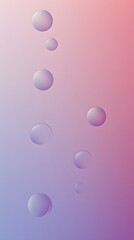 Poster - Abstract background with floating circles in purple and pink gradient.