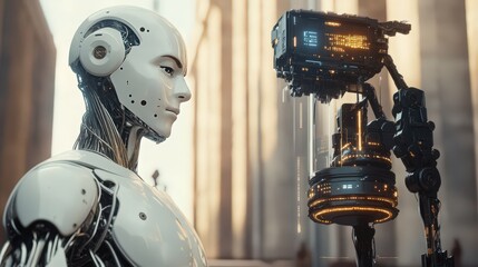 Fototapete - Balancing innovation and regulation: How can policymakers ensure that AI
