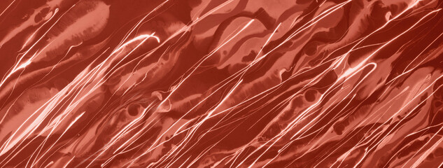 Wall Mural - Abstract fluid art background dark red and maroon colors. Liquid marble. Acrylic painting with brown lines and gradient.