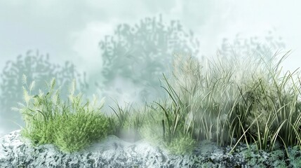 Poster - detailed illustration of a dew point, explaining how temperature and humidity interact to create dew