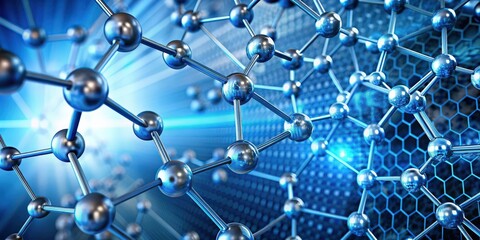 Poster - abstract of a scientific graph or nano structure background, scientific, graph, nano, structure, abs