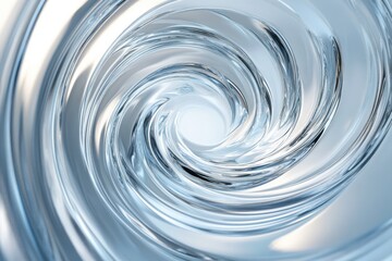 Wall Mural - Abstract Swirling Liquid with Blue and White Hues