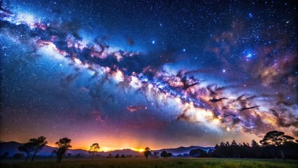 Wall Mural - a stunning image of the milky way galaxy in the night sky, space, stars, astronomy, universe, celest