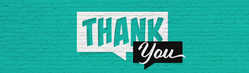 Wall Mural - Thank you!