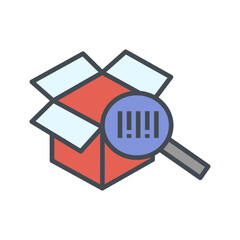 Sticker - QR Code Scan Vector Icon