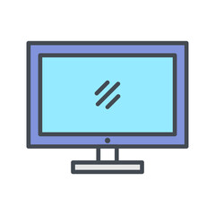 Wall Mural - Monitor Vector Icon