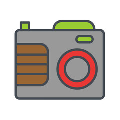 Sticker - Photography Gadgets Vector Icon