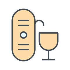 Canvas Print - Wine Aerator Vector Icon