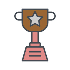 trophy vector icon